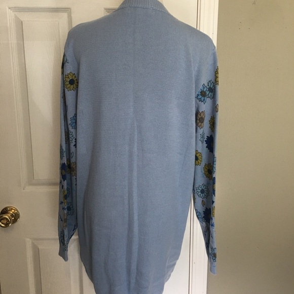 Misslook Sky Blue Knit Top Sz L - Picture 5 of 10